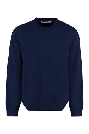 Crew-neck wool sweater-0